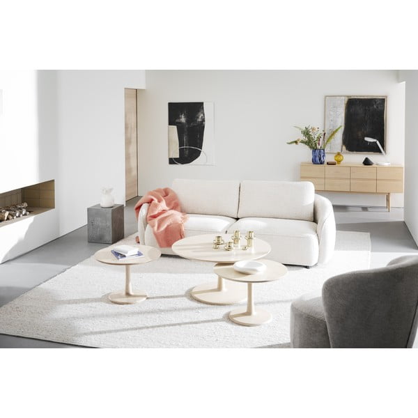 Okrągły stolik w dekorze dębu 60x60 cm Hobart – Rowico-image-4