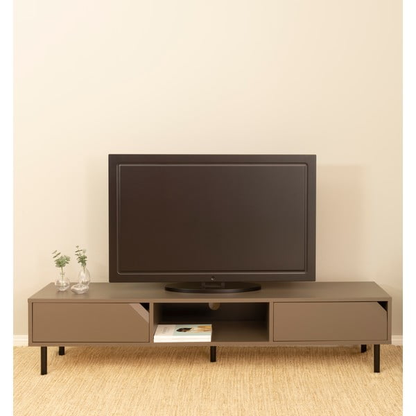 Ciemnoszara szafka pod TV 177x39 cm Corner – Tenzo-image-1