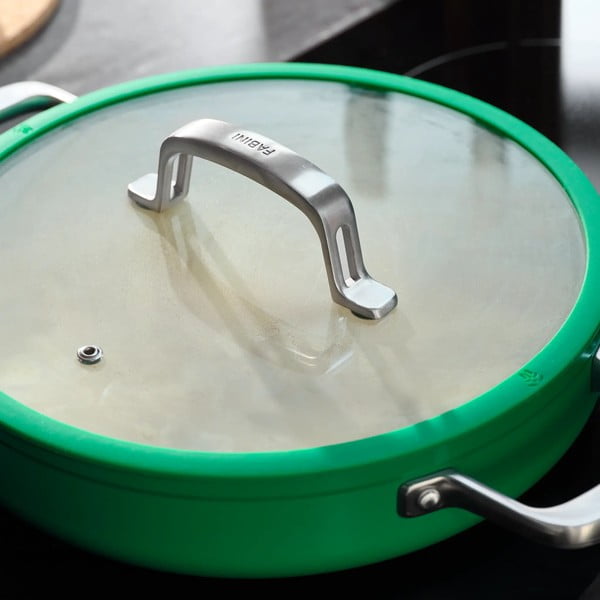 Patelnia z pokrywką/z powłoką ceramiczną ø 28 cm tegame Meda 3.0 – FABINI-image-2