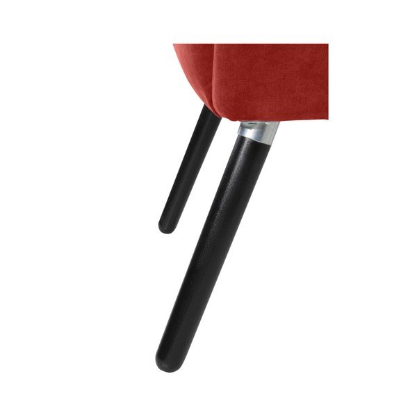 Jasnoczerwony fotel Max Winzer Jörn Velor-image-2