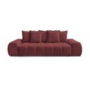 Bordowa sofa z tkaniny szenilowej 278 cm Everest – Bobochic Paris