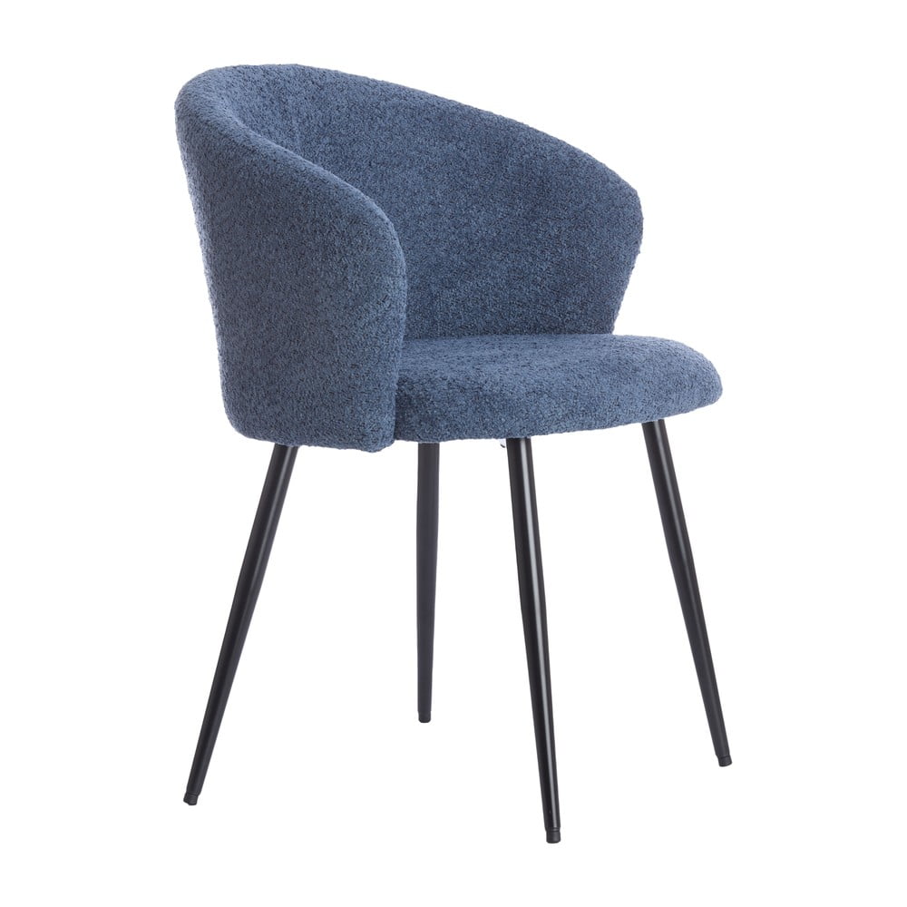 Niebieskie metalowe fotele jadalniane zestaw 2 szt. Radaja – Light & Living