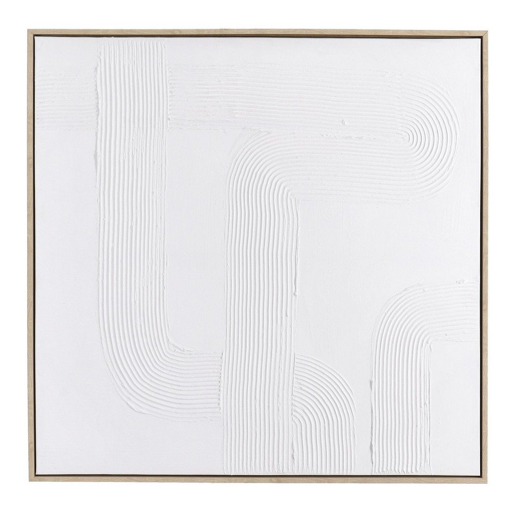 Ręcznie malowany obraz na płótnie z ramą w zestawie 83x83 cm Texture – Bizzotto