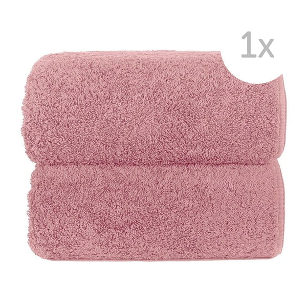 Różowy ręcznik Graccioza Loop, 30x50 cm