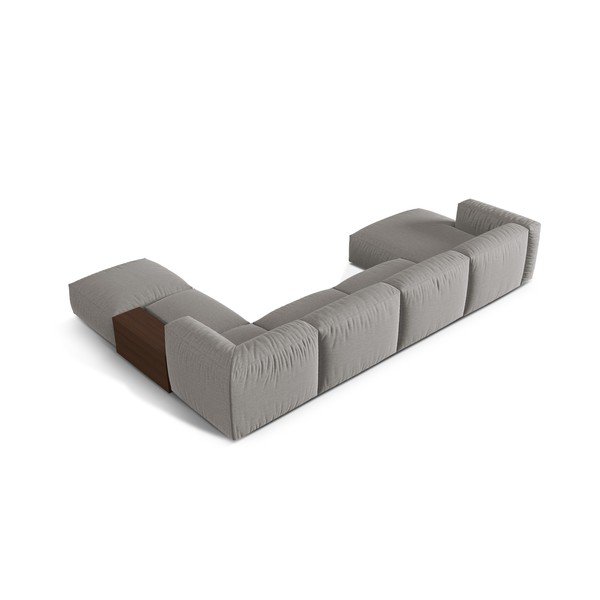 Jasnoszary narożnik modułowy (prawostronny/w kształcie litery U) Martina – Micadoni Home-image-2