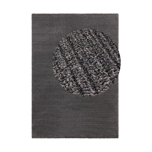 Antracytowy dywan Elle Decoration Glow Loos, 200x290 cm