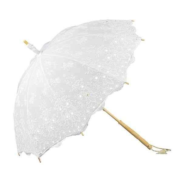 Biały parasol Von Lilienfeld Lace Isabella