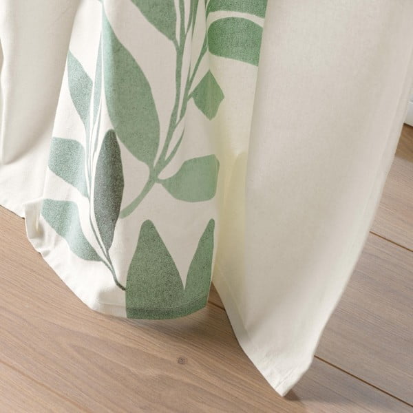 Biało-zielona zasłona 140x260 cm Nymphea – douceur d'intérieur-image-2