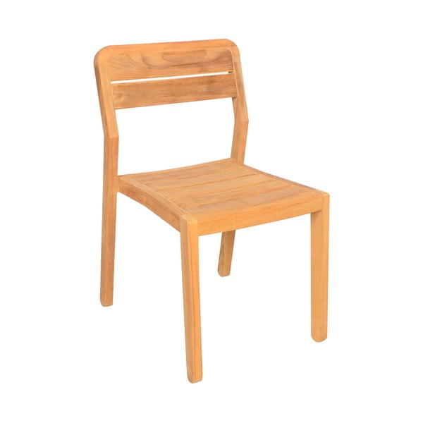 Zestaw 2 krzeseł ogrodowych z drewna tekowego Ezeis Navy