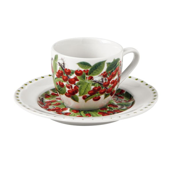 Zestaw 4 porcelanowych filiżanek ze spodkami Brandani Le Primizie-image-4