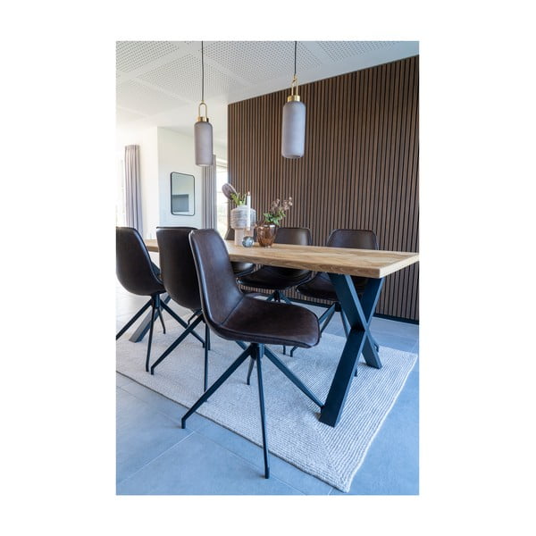 Brązowe krzesła zestaw 2 szt. Monaco – House Nordic-image-4