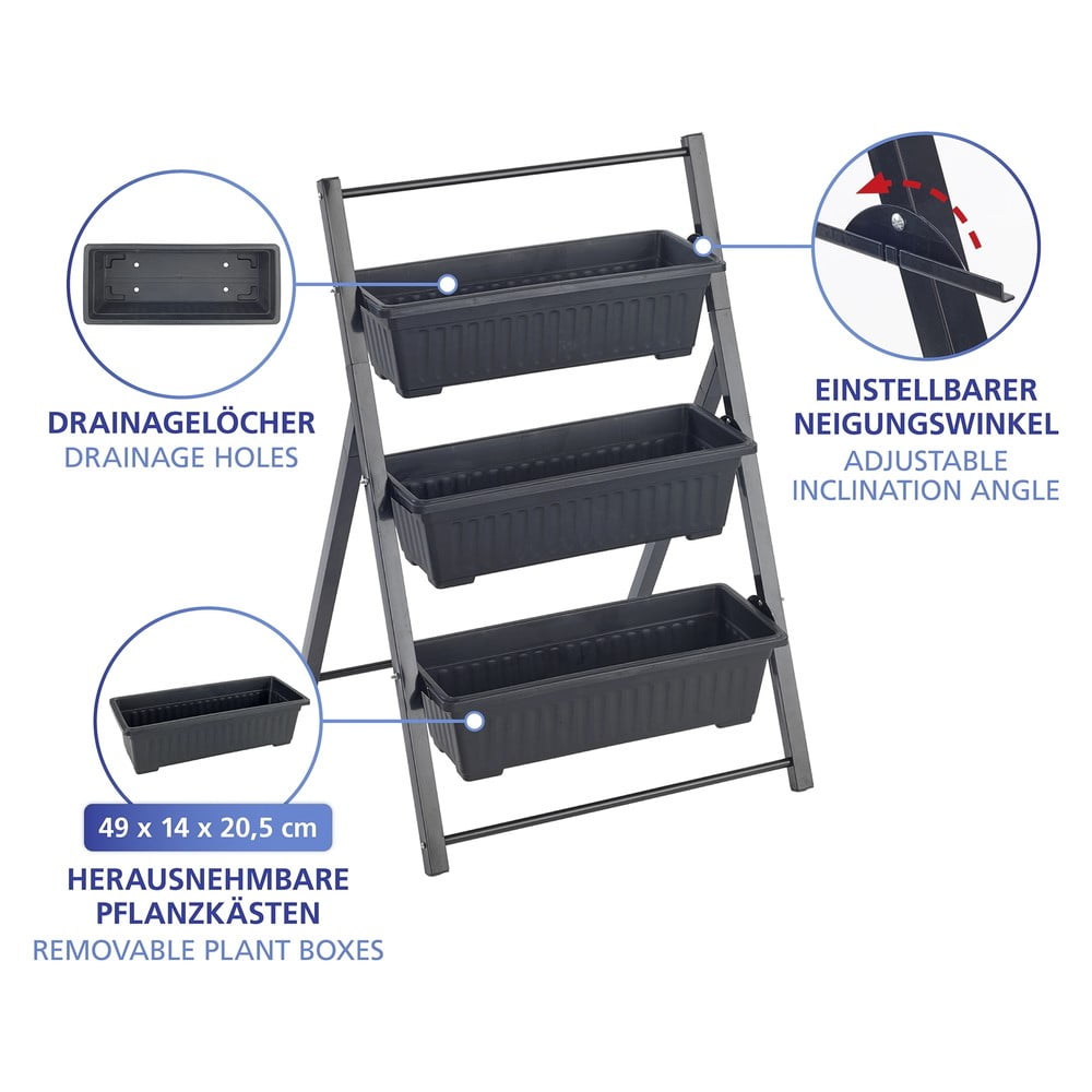 Metalowy kwietnik (wysokość 85 cm) Vertical – Maximex (zdjęcie 4)
