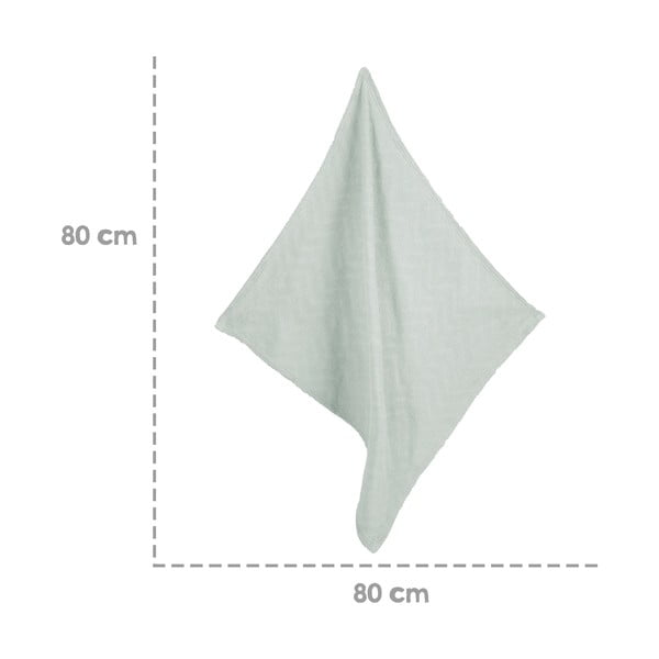 Zielony dzianinowy koc dziecięcy z bawełny organicznej 80x80 cm Lil Planet – Roba-image-4