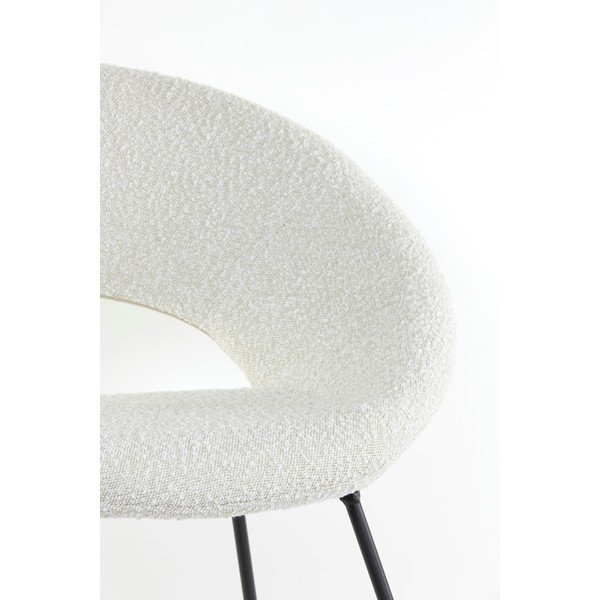 Biały fotel z materiału bouclé Antony – Light & Living-image-1