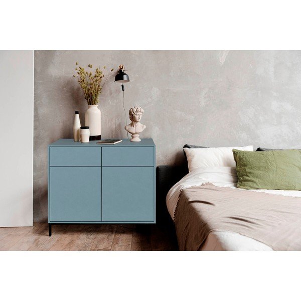 Jasnoniebieska niska komoda 90x84 cm Wilson – Really Nice Things-image-1