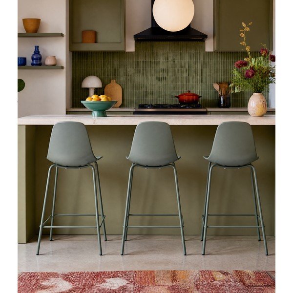 Plastikowy hoker w kolorze khaki (wysokość siedziska 67,5 cm) Whitby – Unique Furniture-image-3