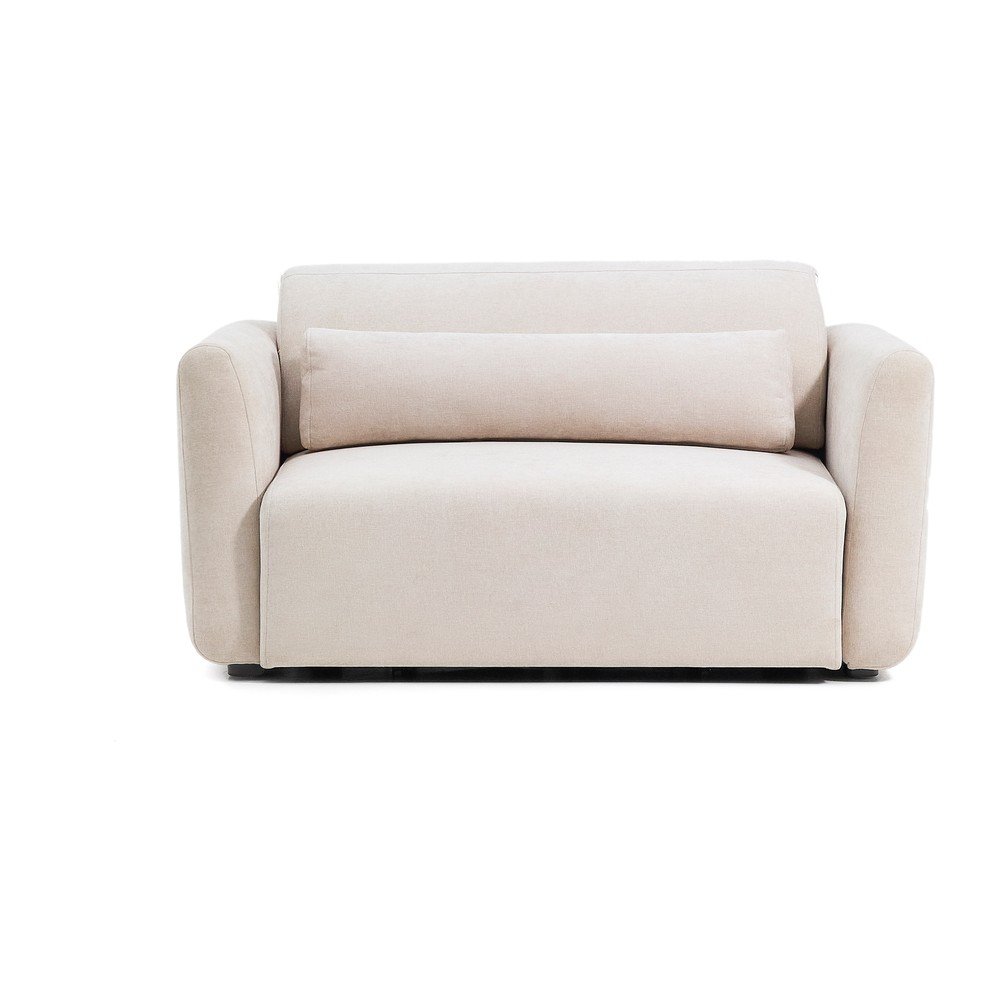 Beżowa częściowo rozkładana sofa z tkaniny szenilowej z szezlongiem 180 cm Lares – Kave Home (zdjęcie 4)