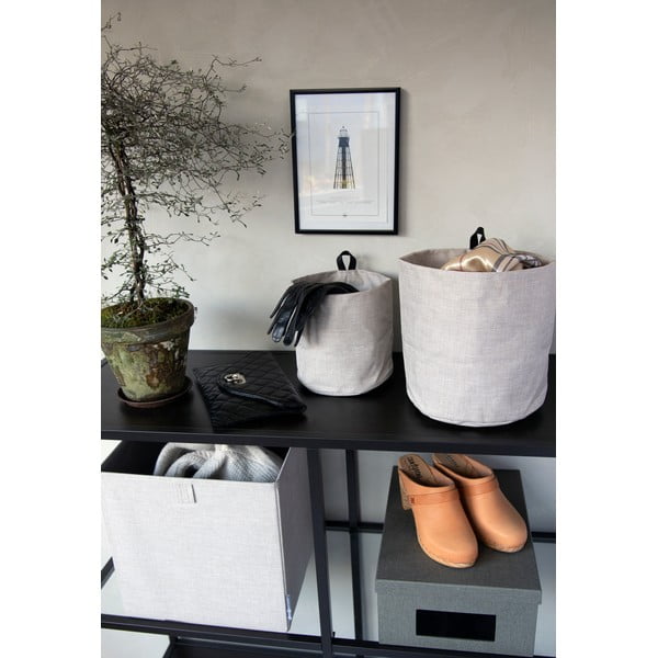 Tekstylny koszyk ø 17x17 cm Soft Storage – Bigso Box of Sweden-image-3