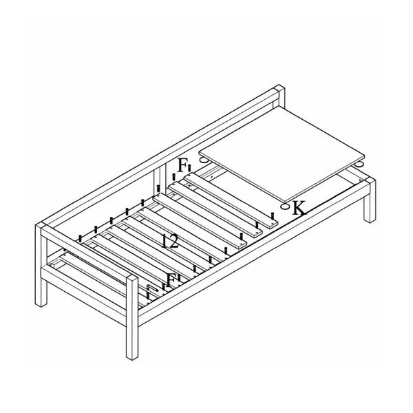 Sofa wielofunkcyjna Karup Soul Black/Pistacio/Gris-image-3