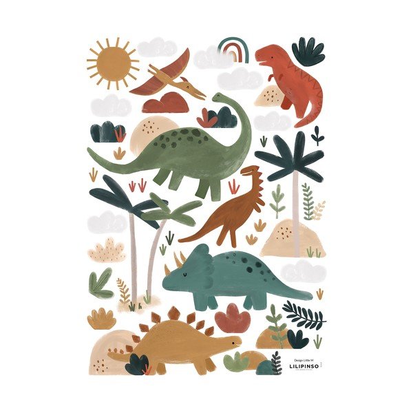 Naklejki dziecięce 30x42 cm Great Dinosaurs – Lilipinso