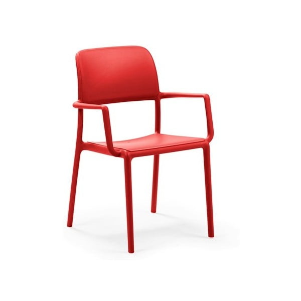 Czerwone krzesło ogrodowe Nardi Garden Riva