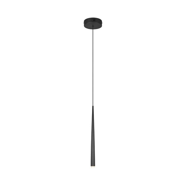 Czarna lampa wisząca LED ø 14 cm Cala – Trio Select