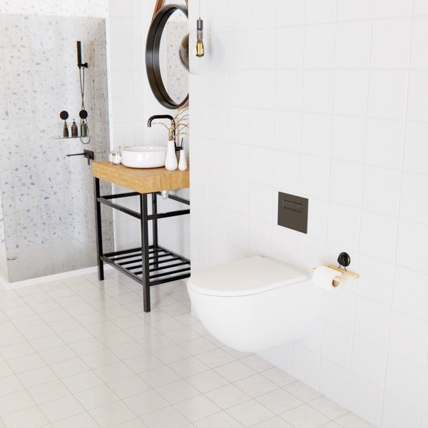 Bambusowy samoprzyczepny uchwyt na papier toaletowy Compactor Bestlock SPA-image-3