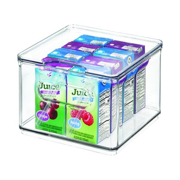 Przezroczysty pojemnik z pokrywką iDesign The Home Edit, 15,2x15,2x10,8 cm-image-2