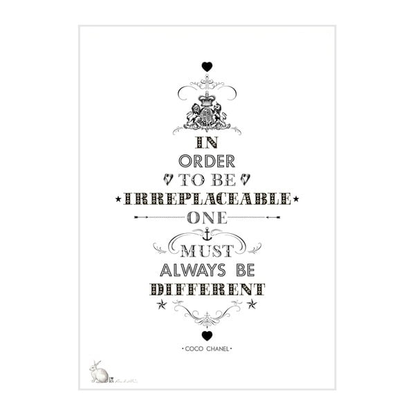 Plakat Coco Chanel, 30x40 cm