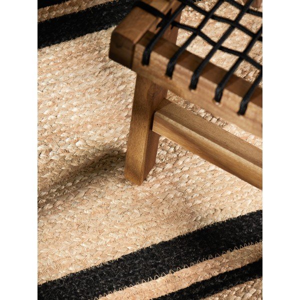 Czarny/w naturalnym kolorze chodnik z juty dwustronny/tkany ręcznie 80x250 cm Looma – Hanse Home-image-4