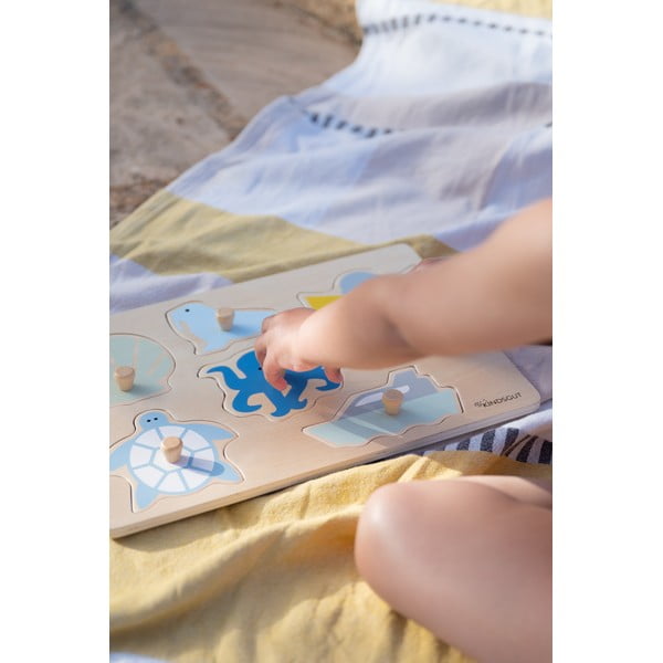 Drewniane puzzle (liczba elementów 6) Ocean – Kindsgut-image-1
