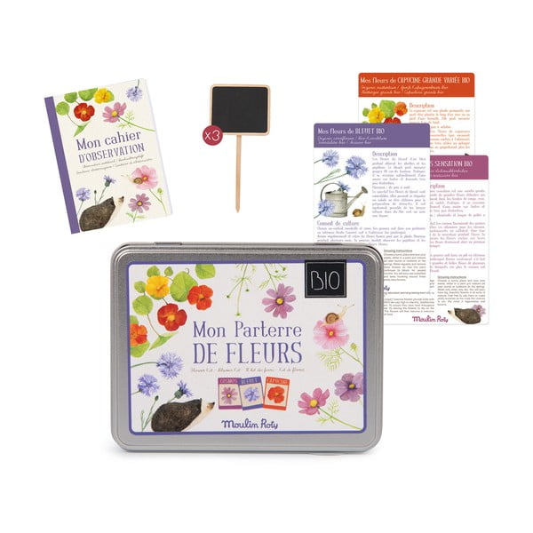 Zestaw nasion kwiatów i czarnych tabliczek Moulin Roty-image-2