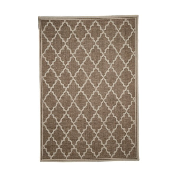 Brązowy dywan odpowiedni na zewnątrz Floorita Intreccio, 160x230 cm
