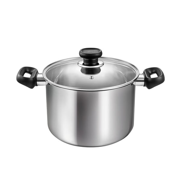 Garnek ze stali nierdzewnej z pokrywką odpowiedni na indukcję 5,5 l Brava – Tescoma