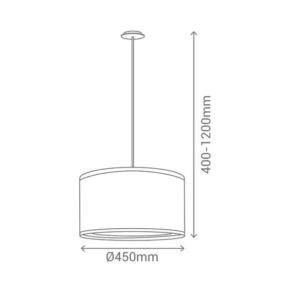Biała lampa wisząca SULION Hula-image-1