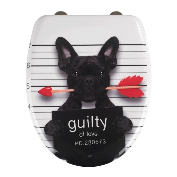 Deska sedesowa wolnoopadająca 37,5 x 41,5 cm Guilty Dog – Wenko