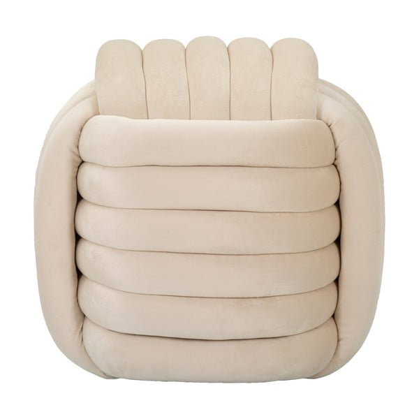 Kremowy aksamitny puf Softy – Mauro Ferretti-image-2