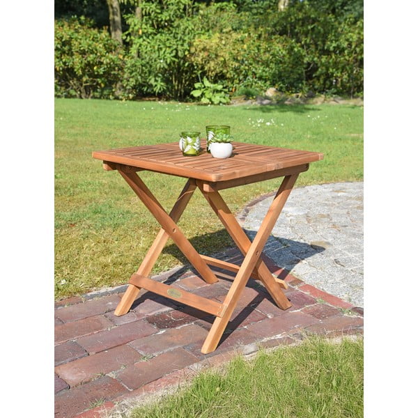 Stolik ogrodowy z litego drewna akacjowego 50x50 cm Cleveland – Garden Pleasure-image-1