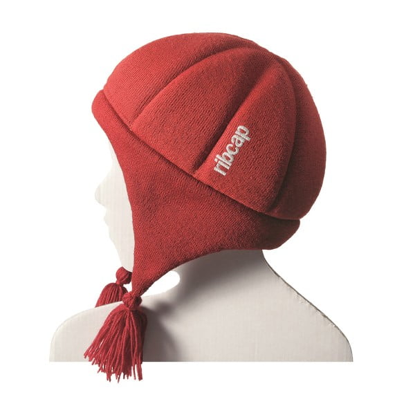 Czerwona dziecięca czapka ochronna Ribcap Chessy, S