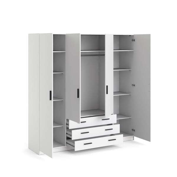 Biała szafa 196x200 cm Sprint – Tvilum-image-4