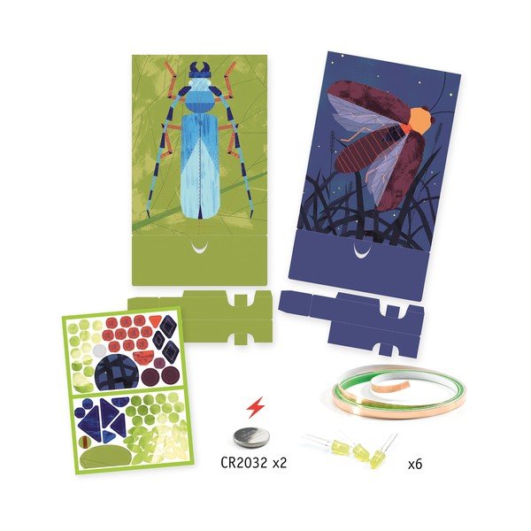 Zestaw 3 luminescencyjnych obrazów Djeco Insectarium-image-4