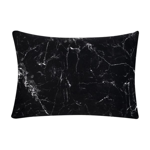 Czarna poszewka dekoracyjna na poduszkę z perkalu bawełnianego zestaw 2 szt.Westwing Collection, 50x70 cm