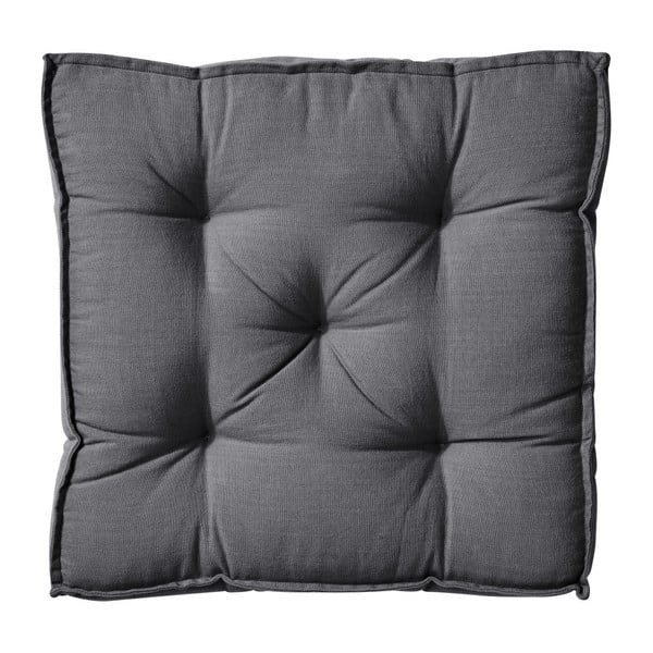 Czarna poduszka na krzesło Butlers Solid, 40x40 cm