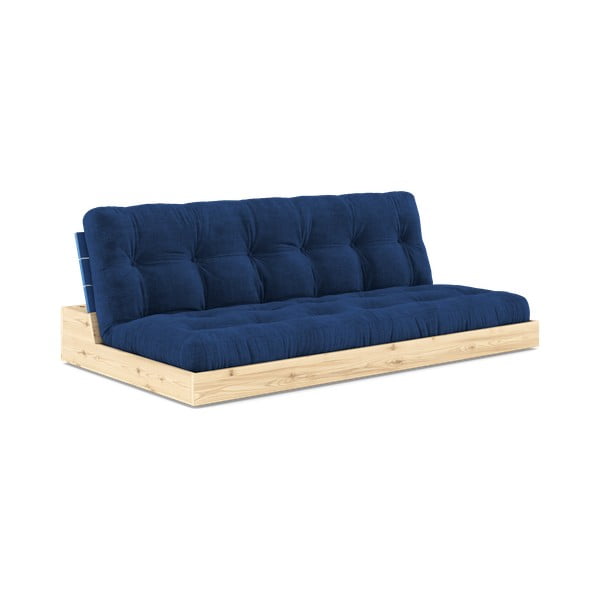 Niebieska sztruksowa rozkładana sofa 196 cm Base – Karup Design