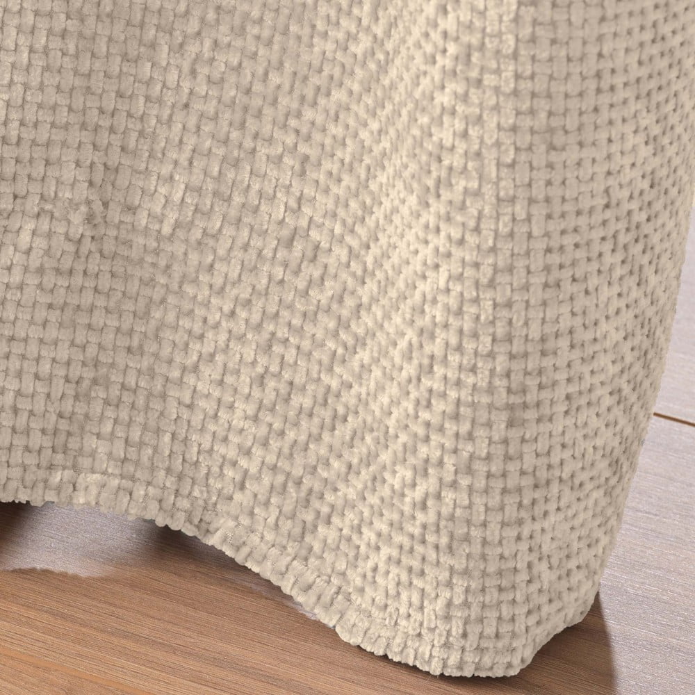 Beżowa zasłona z szenilu 140x260 cm Leo – douceur d'intérieur (zdjęcie 5)