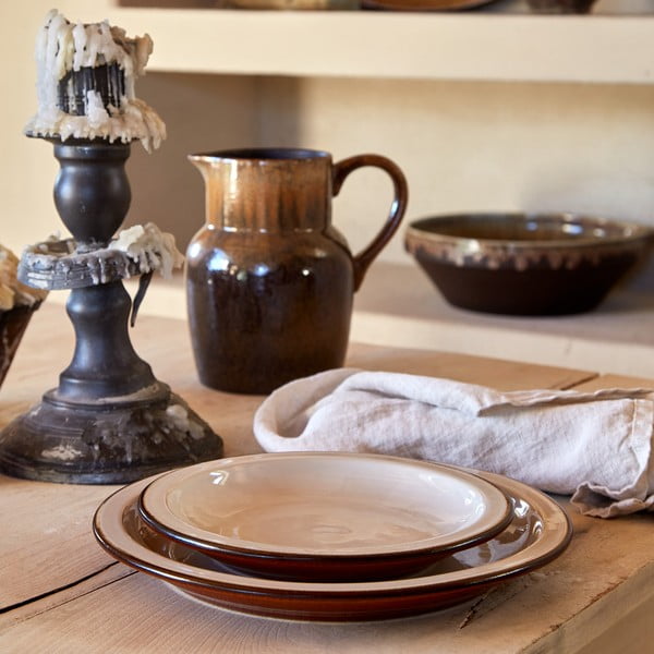 Ceglasto-beżowy kamionkowy talerz deserowy ø 20 cm Poterie – Casafina-image-2