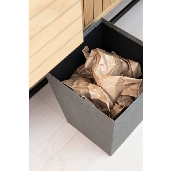 Szary kosz na śmieci Sofia Canvas Paper Laminate – Bigso-image-3