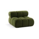 Zielony moduł sofy z materiału bouclé (moduł środkowy) Bellis – Micadoni Home