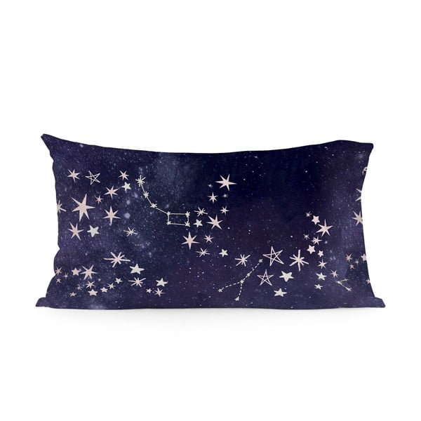Zestaw 2 bawełnianych dekoracyjnych poszewek na poduszki Happy Friday Basic Ultraviolet, 50x75 cm