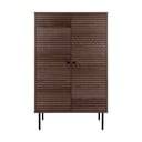 Ciemnobrązowa szafka w dekorze dębu 80x130 cm Kyoto – House Nordic